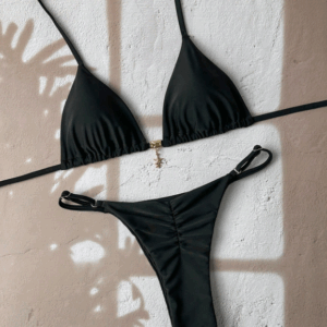 Black summer bikini set